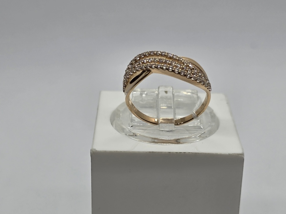 КОЛЬЦО С КАМНЯМИ (Au 585)