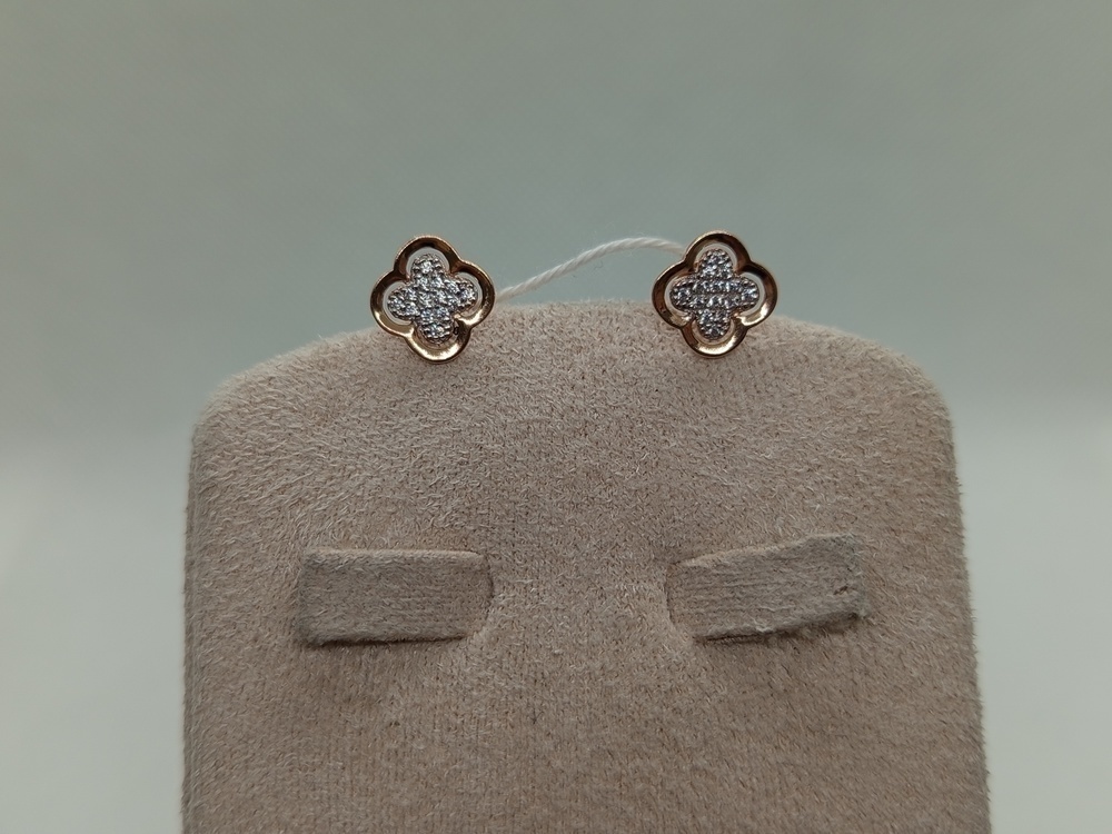 СПУС585 СЕРЬГИ ПУСЕТЫ (Au 585)