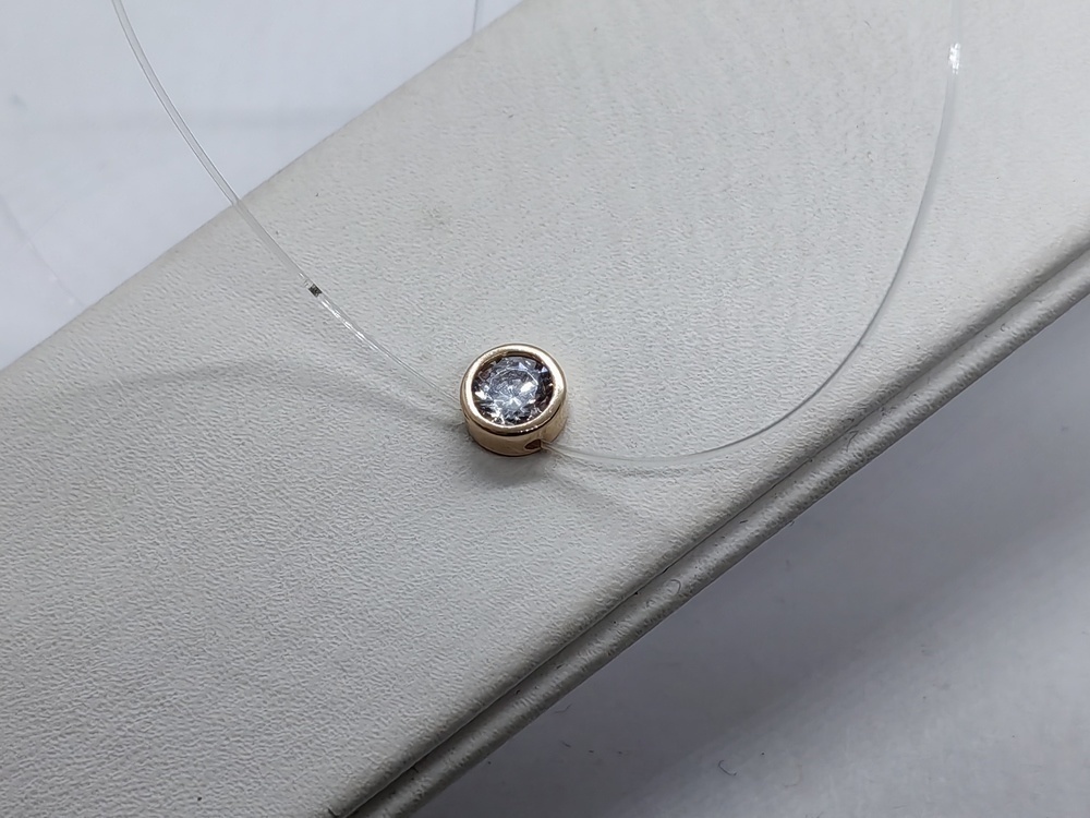 КОЛЬЕ С КАМНЕМ Au 585