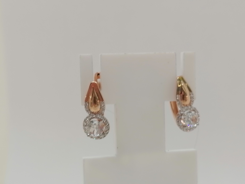 СЕРЬГИ С КАМНЯМИ (Au 585)