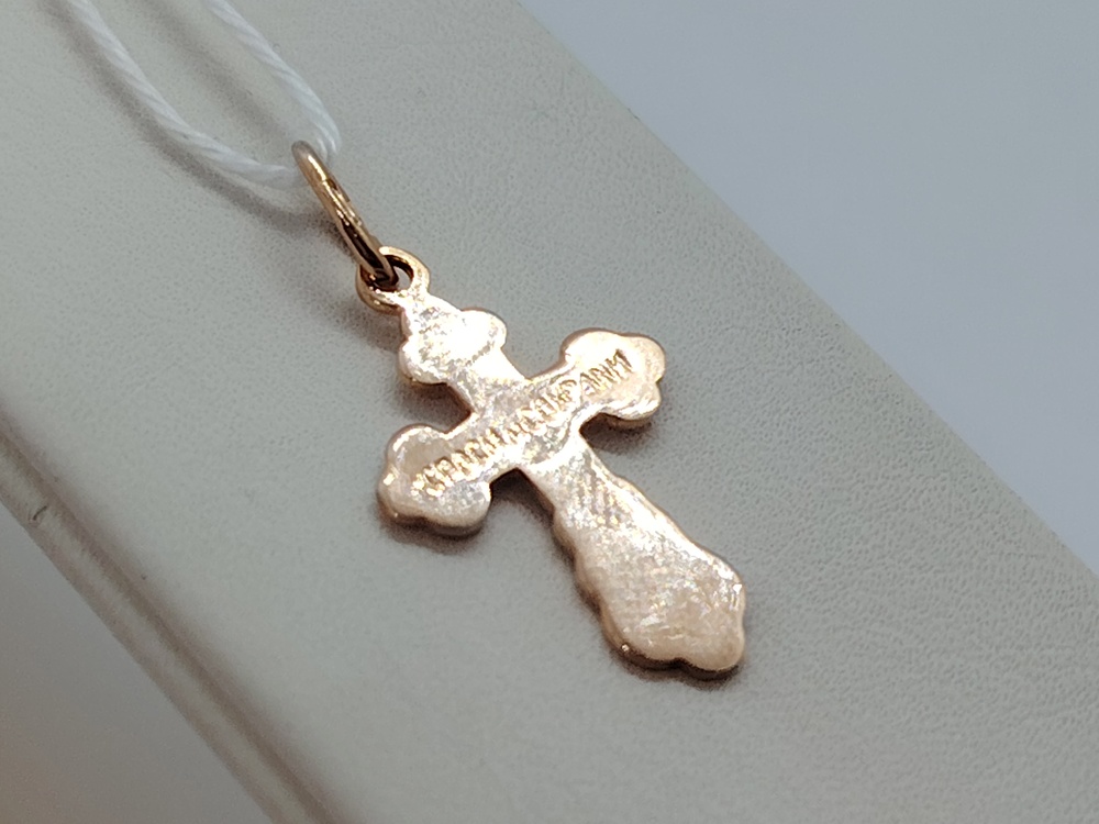 ПОДКБК585 ПОДВЕСКА КРЕСТ БЕЗ КАМНЯ (Au 585)