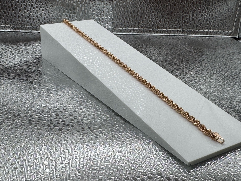 БРАСЛЕТ ПУСТОТЕЛЫЙ Веревка (Au 585)