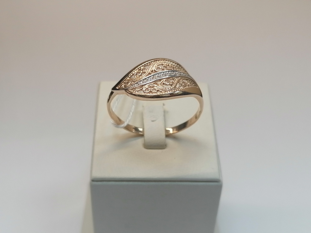 КОЛКМИ585 КОЛЬЦО С КАМНЯМИ (Au 585)