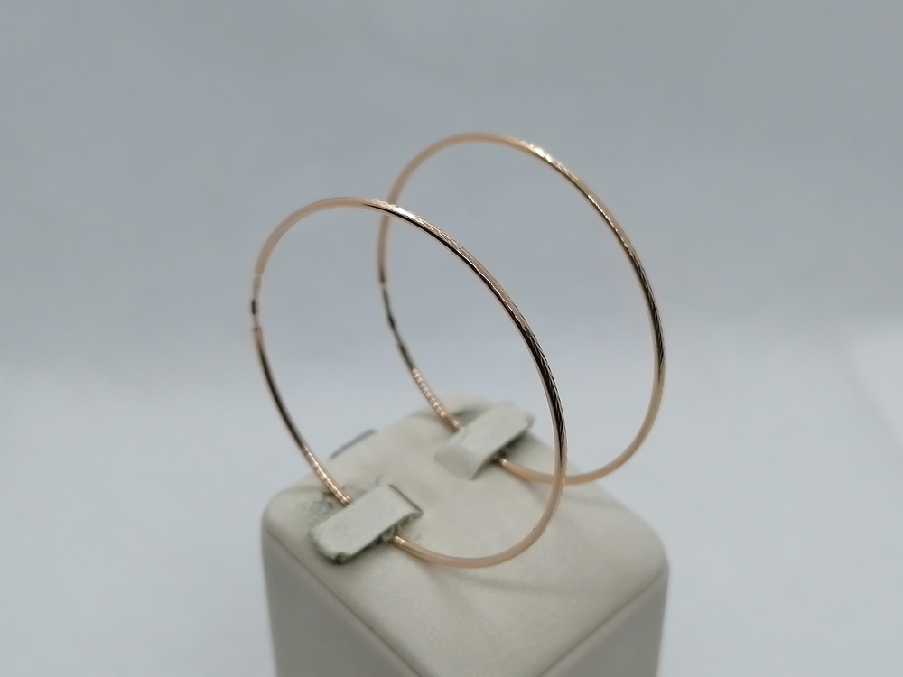 СКОН585 СЕРЬГИ КОНГО (Au 585)