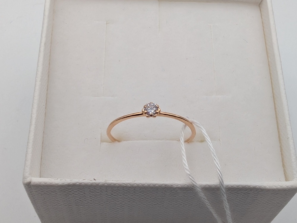 КОЛКМ585 КОЛЬЦО С КАМНЕМ (Au 585)