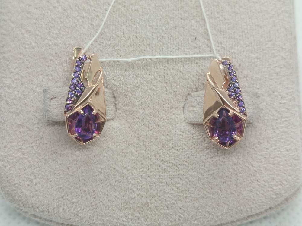 СЕРЬГИ С КАМНЯМИ (Au 585)