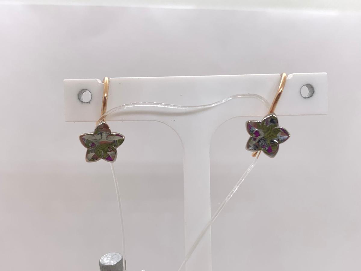 024818 СЕРЬГИ ПЕТЕЛЬКА без камня (Au 585)