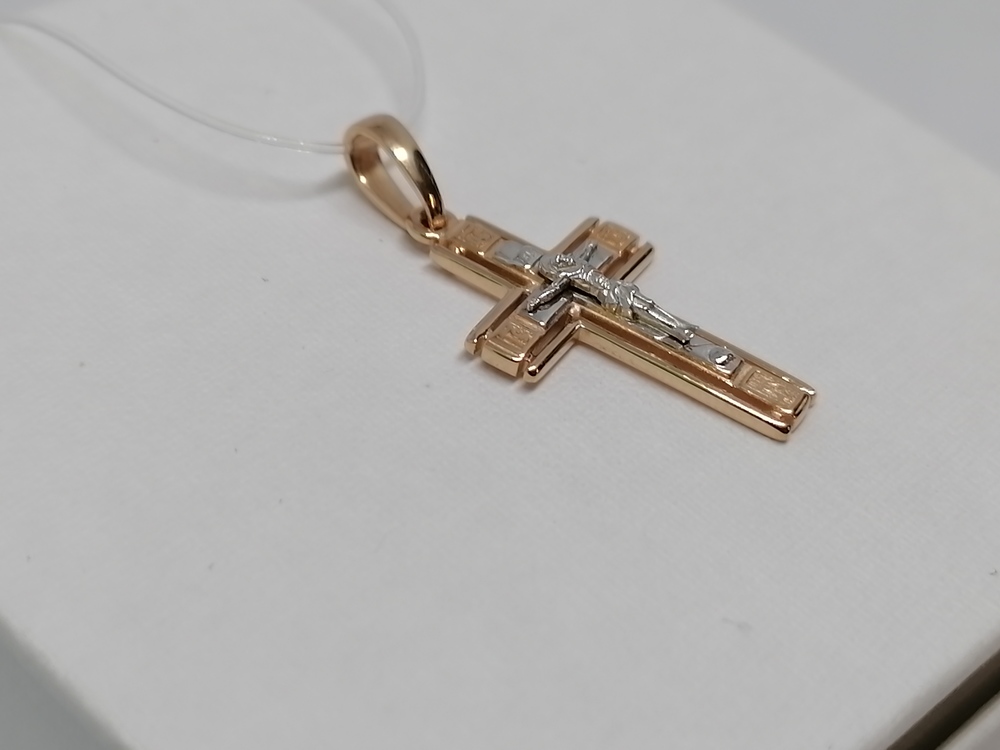 ПОДВЕСКА КРЕСТ без камня (Au 585)
