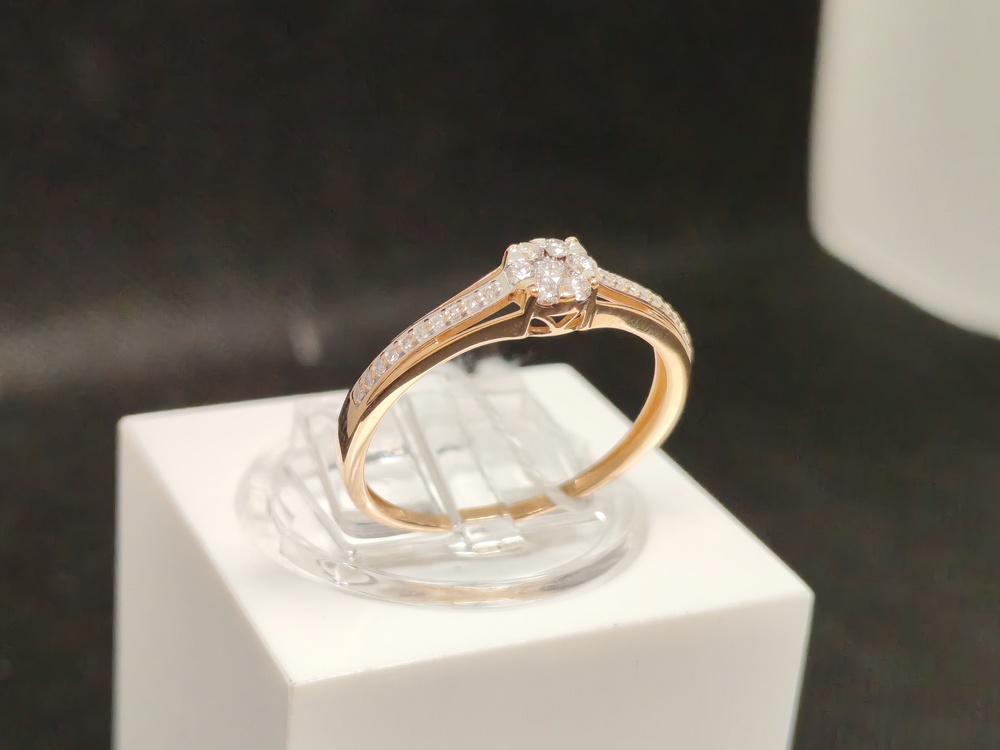 КОЛЬЦО БРИЛЛИАНТ Au 585