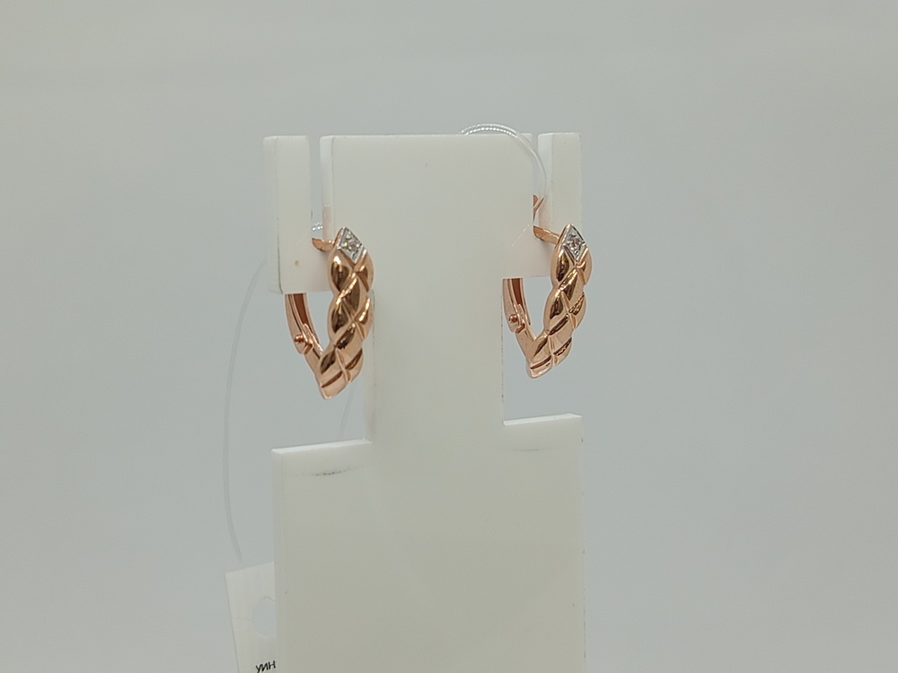 СЕРЬГИ С КАМНЕМ (Au 585)