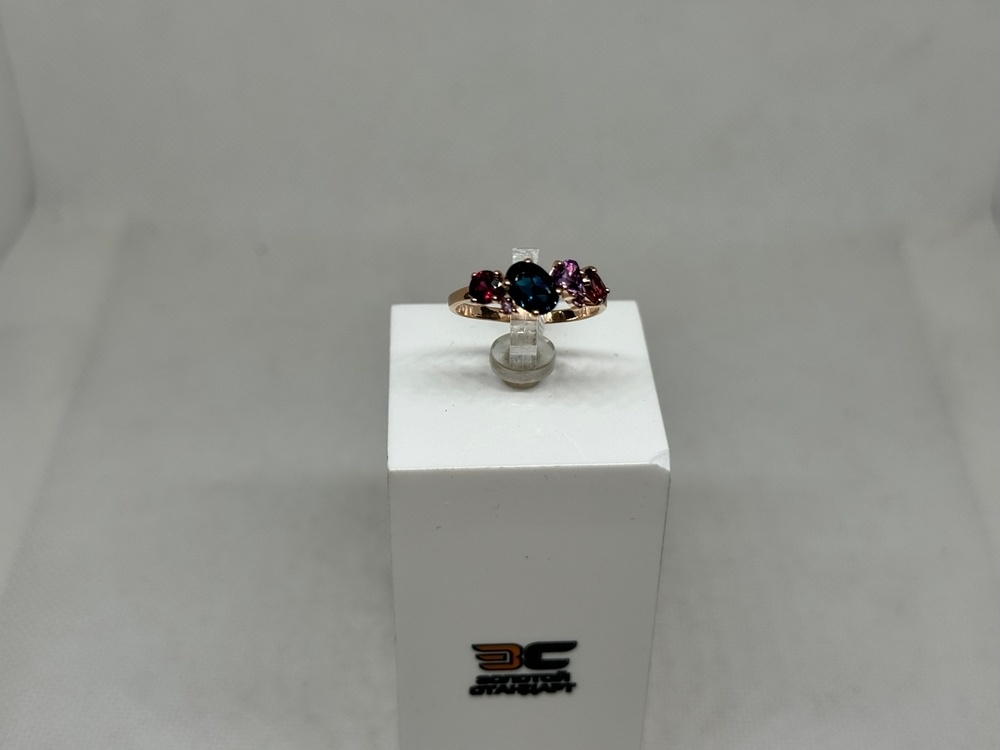 КОЛКМИ585 КОЛЬЦО С КАМНЯМИ (Au 585)