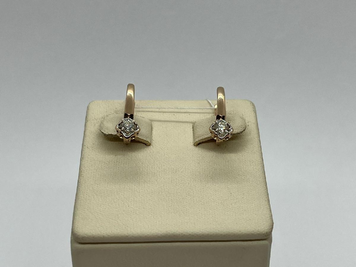 СЕРЬГИ БРИЛЛИАНТ (Au 585)