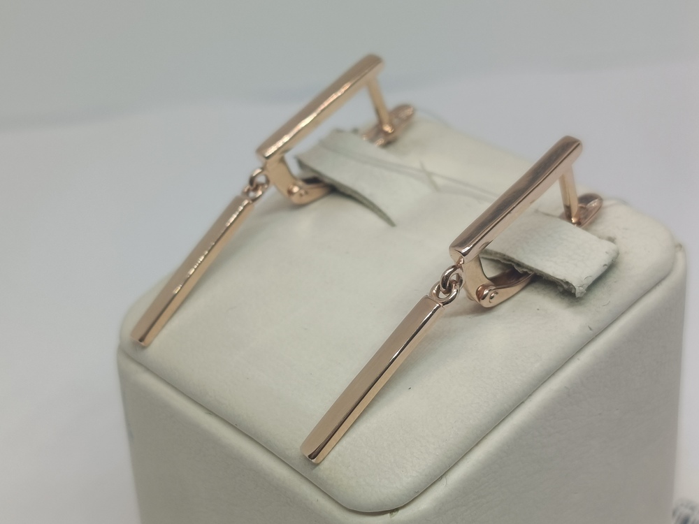 СЕРЬГИ БЕЗ КАМНЯ (Au 585)