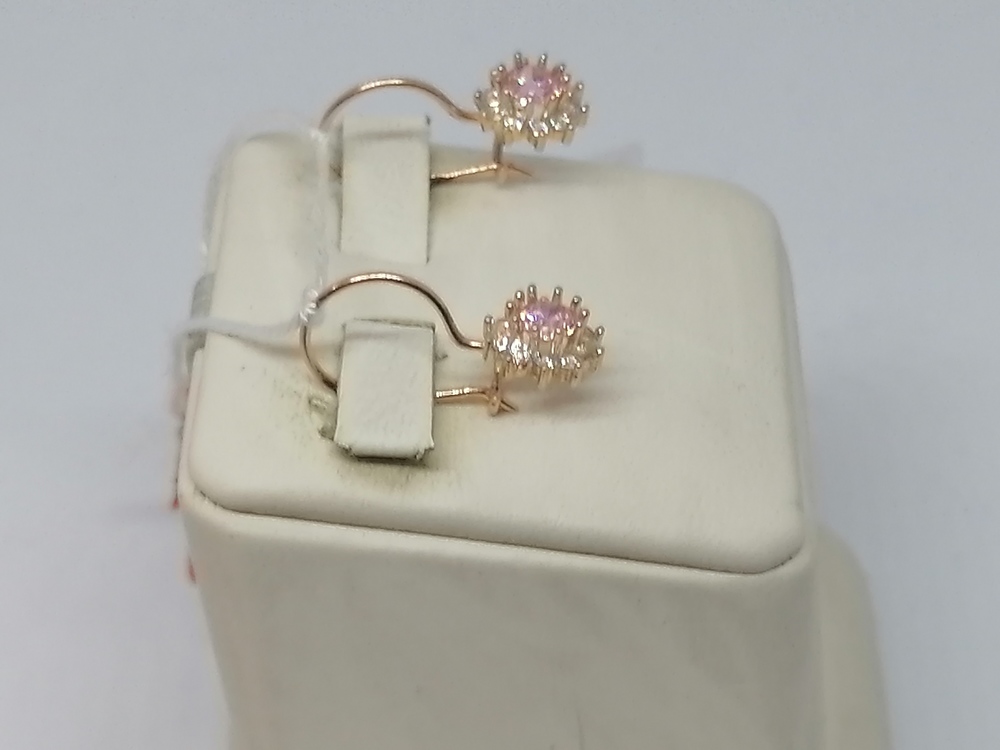 СКМИ585 СЕРЬГИ С КАМНЯМИ (Au 585)