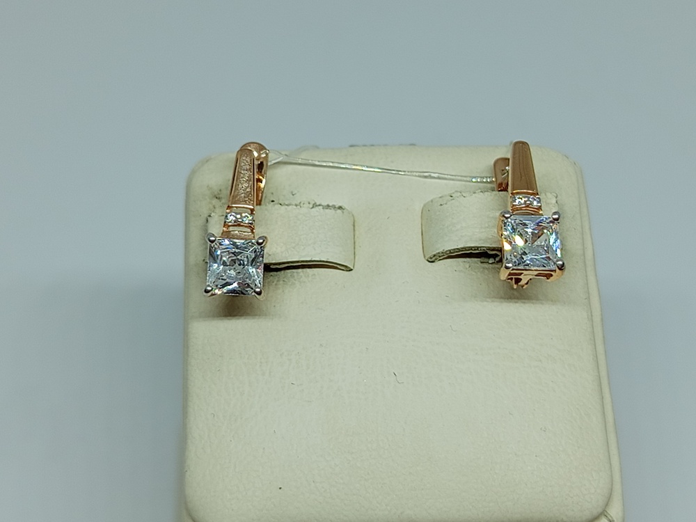 СЕРЬГИ С КАМНЯМИ (Au 585)