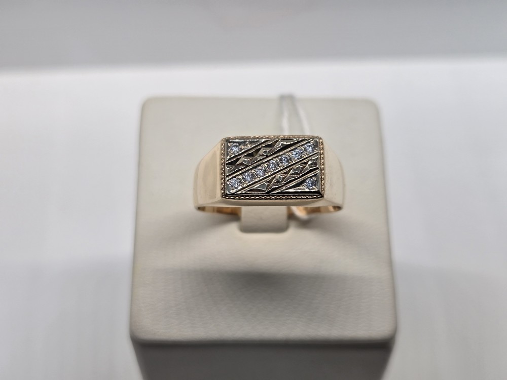 ПЕЧКМИ585 ПЕЧАТКА С КАМНЯМИ (Au 585)