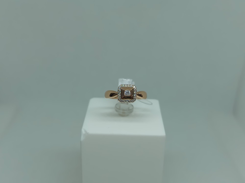 КОЛЬЦО С КАМНЯМИ (Au 585)