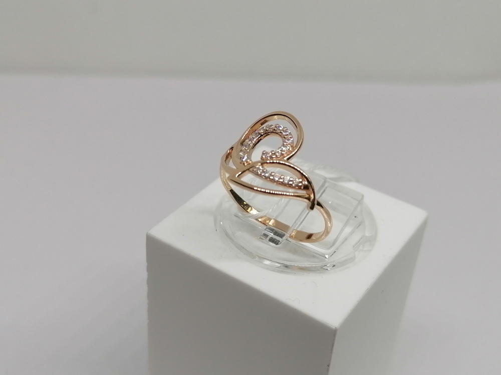 КОЛЬЦО С КАМНЯМИ (Au 585)