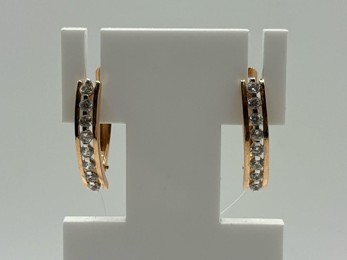 СЕРЬГИ С КАМНЯМИ (Au 585)