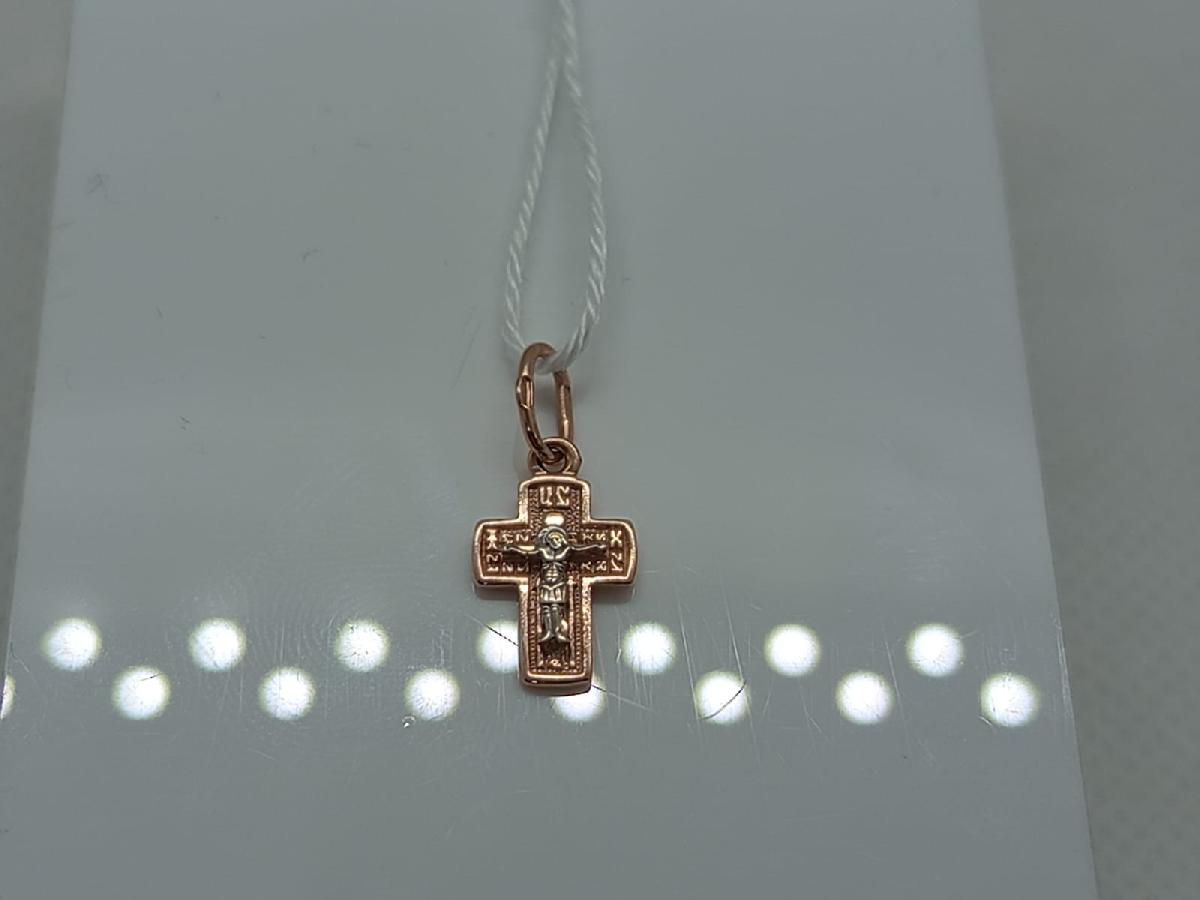 ПОДВЕСКА КРЕСТ БЕЗ КАМНЯ (Au 585)