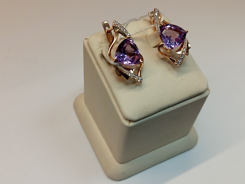 СЕРЬГИ С КАМНЯМИ (Au 585)