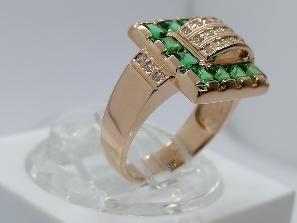 КОЛКМИ585 КОЛЬЦО С КАМНЯМИ (Au 585)