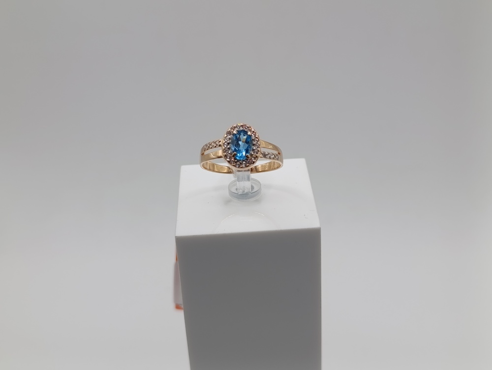 КОЛКМИ585 КОЛЬЦО С КАМНЯМИ (Au 585)