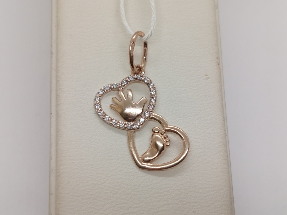 ПОДКМИ585 ПОДВЕСКА С КАМНЯМИ (Au 585)