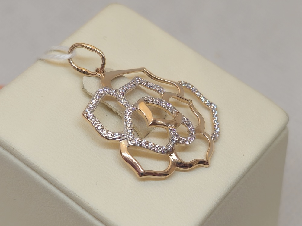 ПОДВЕСКА С КАМНЯМИ (Au 585)