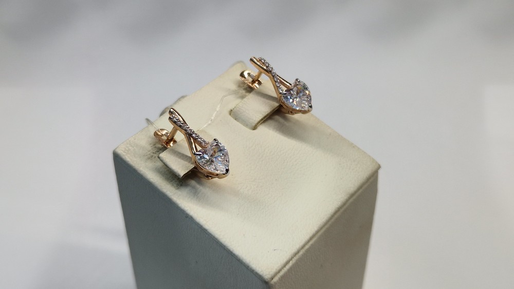 СЕРЬГИ С КАМНЯМИ (Au 585)