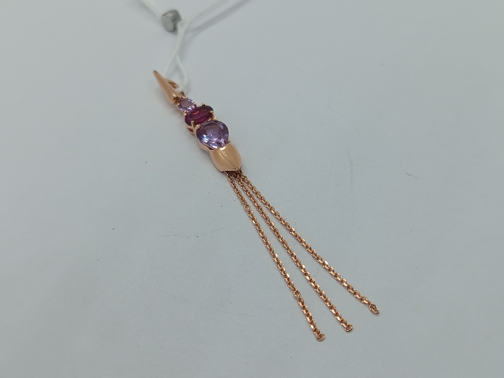 ПОДКМИ585 ПОДВЕСКА С КАМНЯМИ (Au 585) ПОДКМИ585 ПОДВЕСКА С КАМНЯМИ (Au 585)