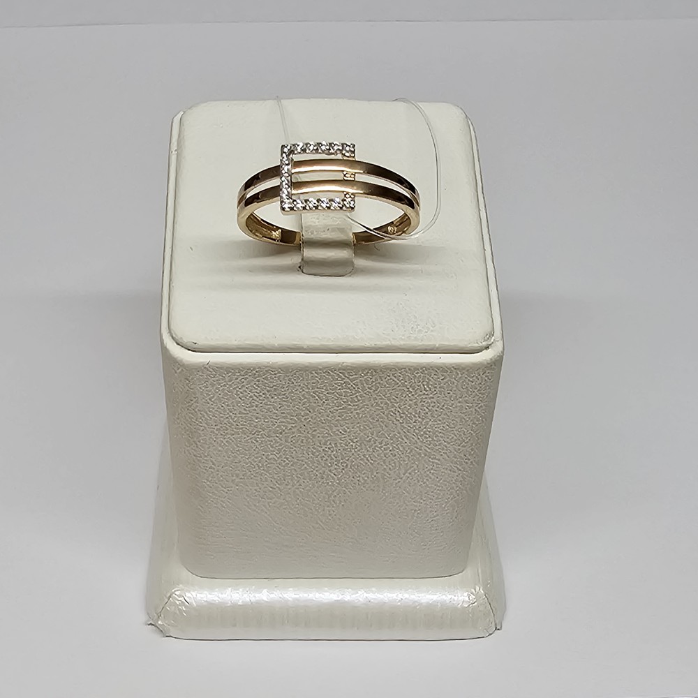 018541-1102 КОЛЬЦО С КАМНЯМИ (Au 585)