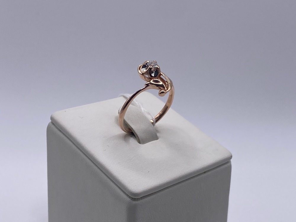 КОЛКМ585 КОЛЬЦО С КАМНЕМ (Au 585)