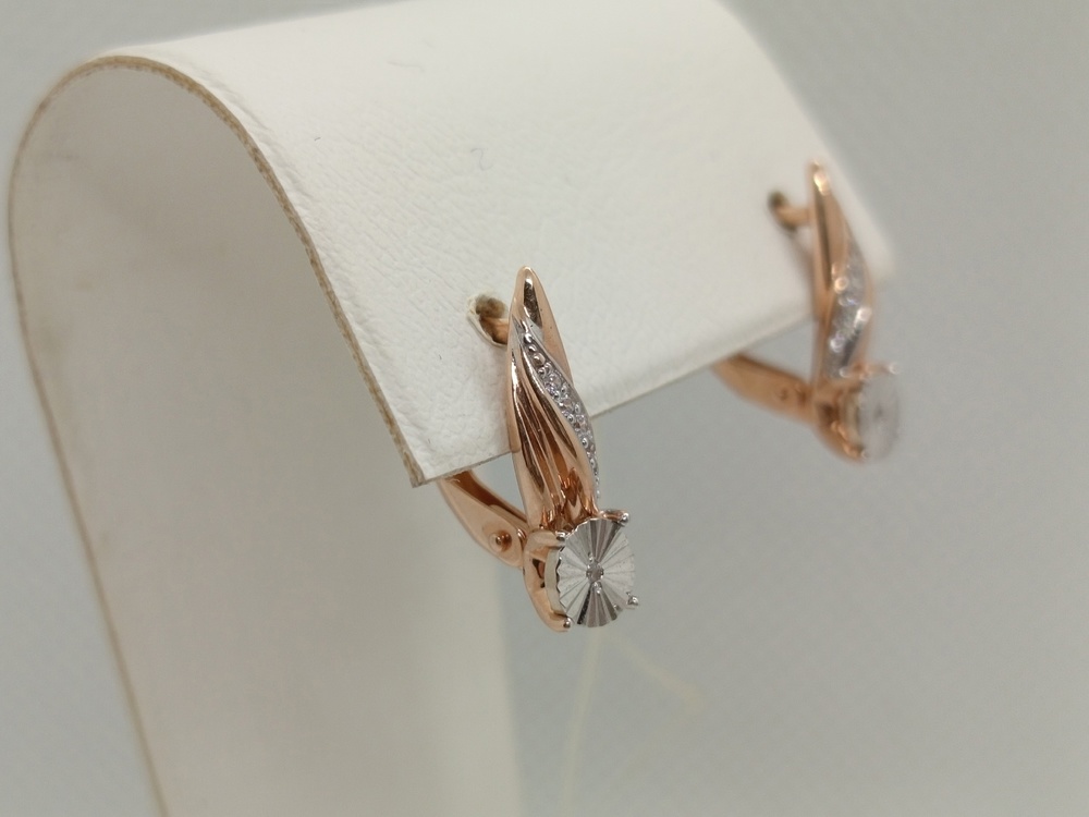 08-52-0102-00 СЕРЬГИ С КАМНЯМИ (Au 585)