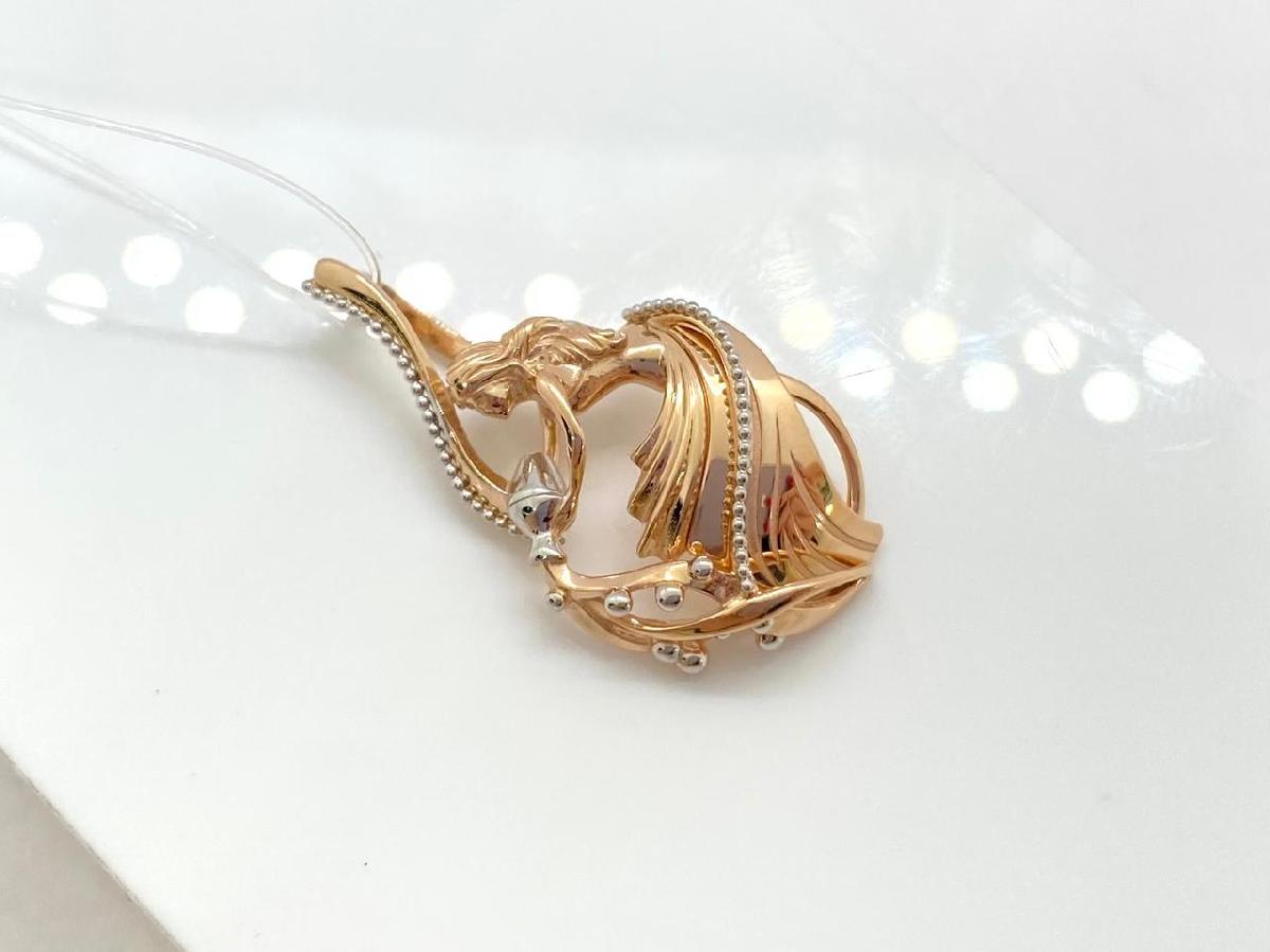 ПОДВЕСКА ЗНАК ЗОДИАКА ВОДОЛЕЙ (Au 585)