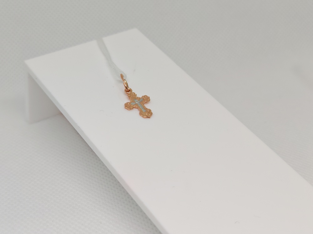 ПОДКБК585 ПОДВЕСКА КРЕСТ БЕЗ КАМНЯ (Au 585)