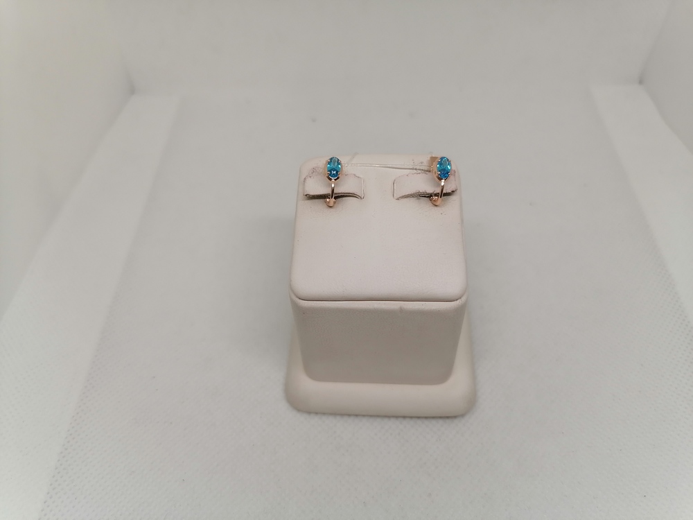 СЕРЬГИ С КАМНЕМ (Au 585)