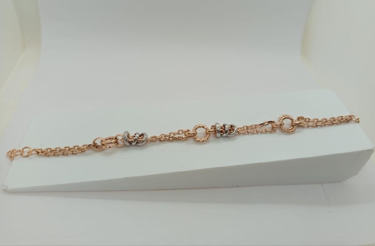 Т-26133 БРАСЛЕТ ФАНТАЗИЯ без камня (Au 585)