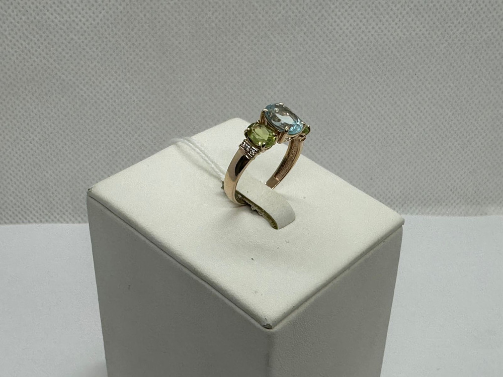 КОЛКМИ585 КОЛЬЦО С КАМНЯМИ (Au 585)