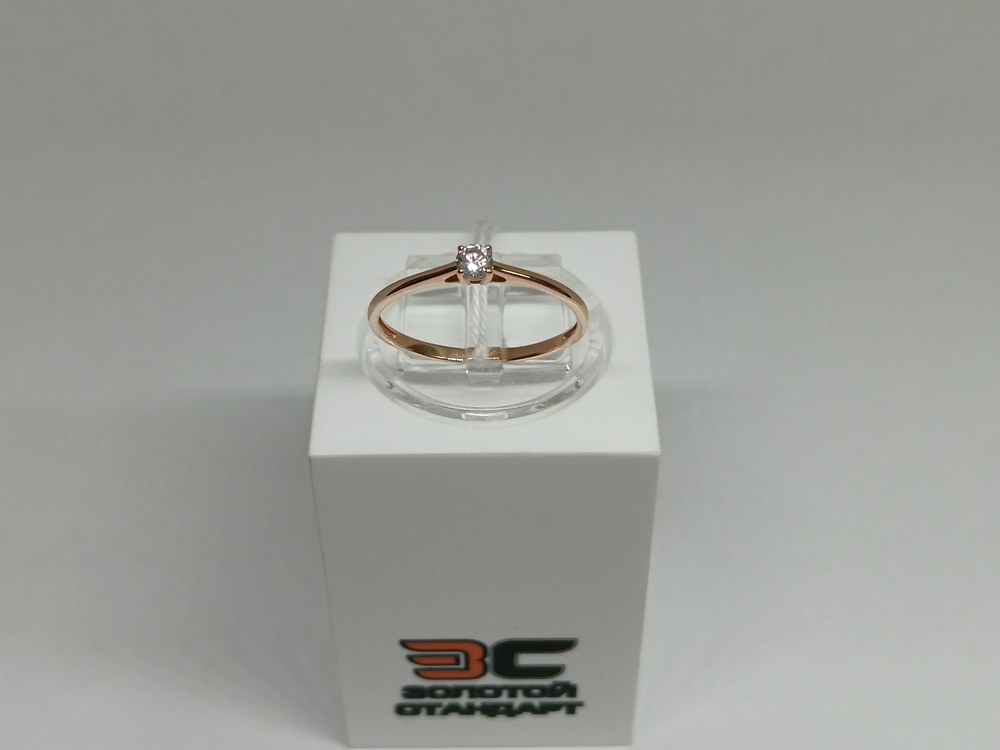 КОЛКМ585 КОЛЬЦО С КАМНЕМ (Au 585)