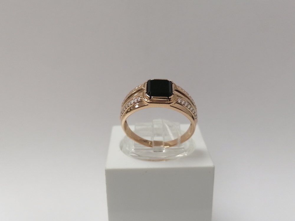 ПЕЧАТКА С КАМНЯМИ (Au 585)