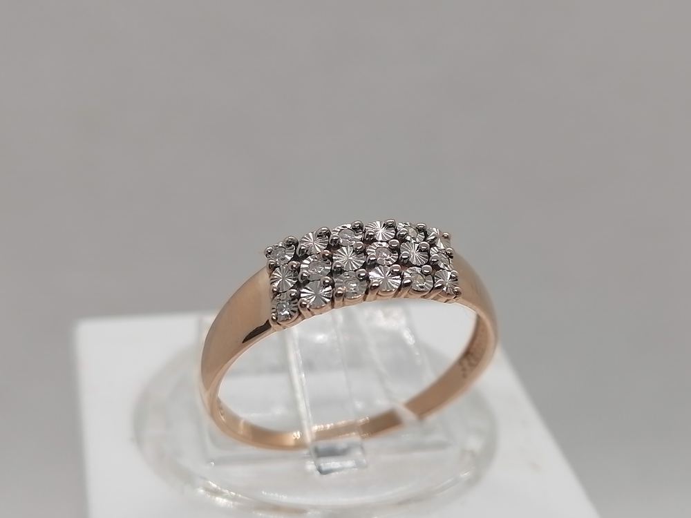 КОЛКМИ585 КОЛЬЦО С КАМНЯМИ (Au 585)