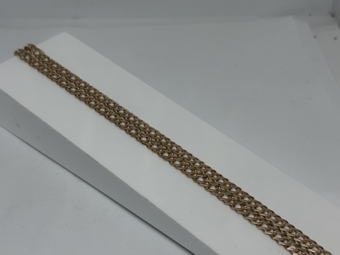 ЦЛР2585 ЦЕПЬ ПОЛНОВЕСНАЯ Ромб двойной (Au 585)