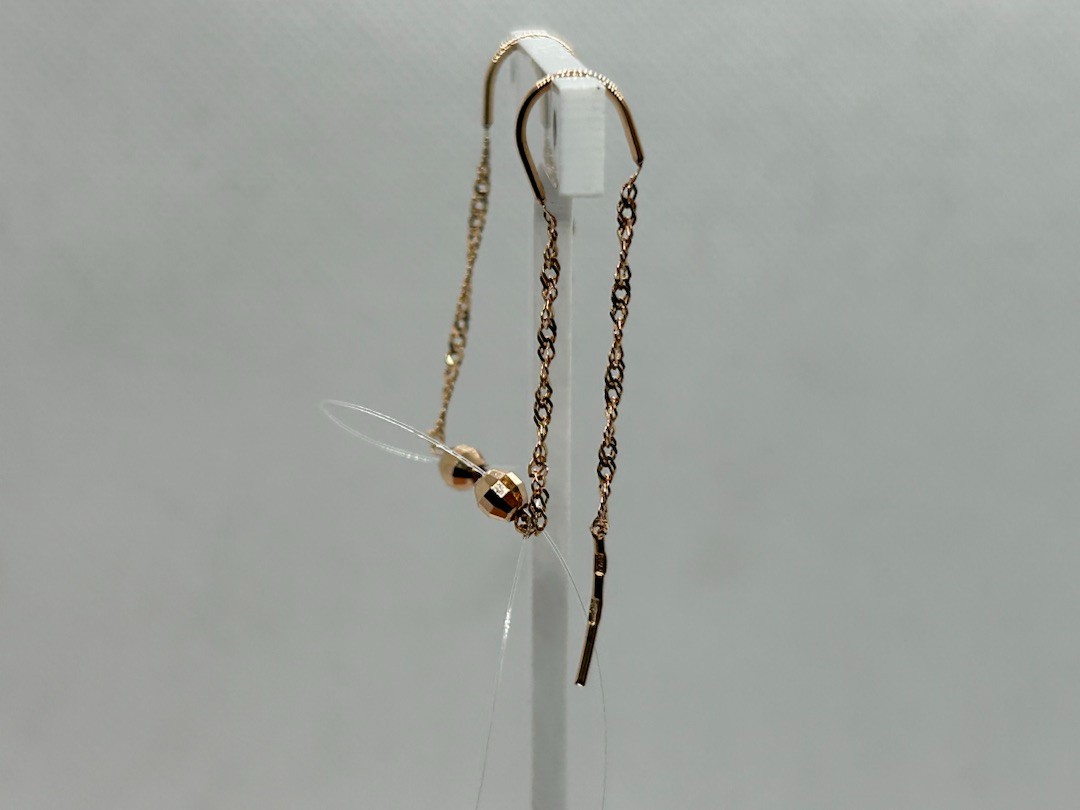 СЕРЬГИ ПРОДЕВКИ без камня (Au 585)