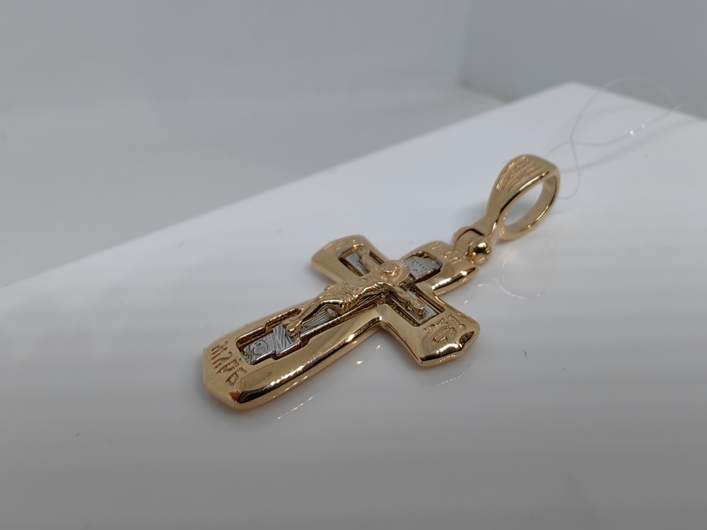 ПОДВЕСКА КРЕСТ без камня (Au 585)