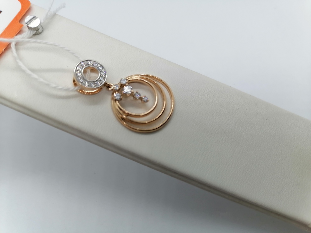 ПОДВЕСКА С КАМНЯМИ (Au 585)