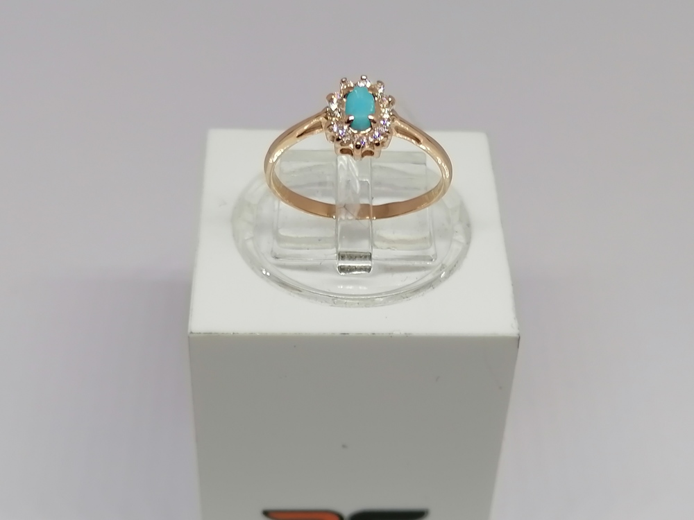 КОЛКМИ585 КОЛЬЦО С КАМНЯМИ (Au 585)