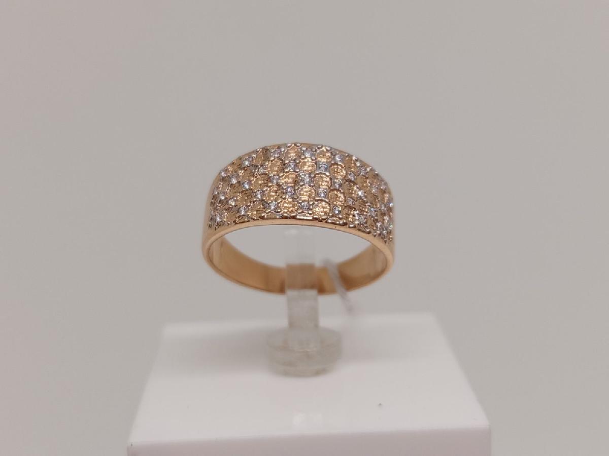 КОЛКМИ585 КОЛЬЦО С КАМНЯМИ (Au 585)