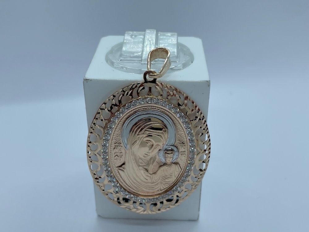 ПОДВЕСКА ИКОНА с камнями (Au 585)
