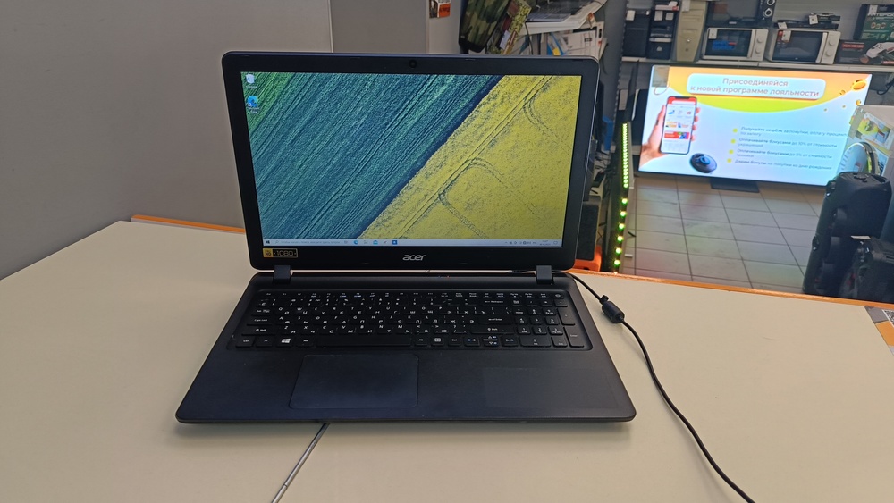 Ноутбук Acer es1-523-80jf; A8-7410, Radeon R5 series, 6 Гб, Нет, 1 Tb